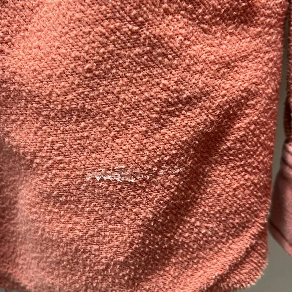 Coral Fleece Exposed Hem Oversized Shacket - Picture 5 of 9